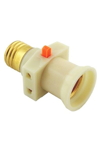 dalip Dulie cu soclu E27, adaptor electric, conectare pentru 2 dispozitive, cu intrerupator, 4A, 60W, 220-