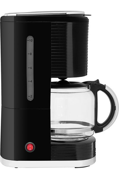 ECG KP 2150 Stripe coffee maker, 980 W, 1.5 liters, 10 cups of coffee at once, drip-stop system