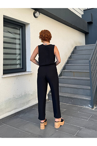 Bak'ap Premium Trend Bluză cu guler dublu - Pantaloni Set 2 piese