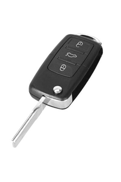 GAGET AUTO Carcasa cheie VW tip briceag, 3 butoane, LED la mijloc