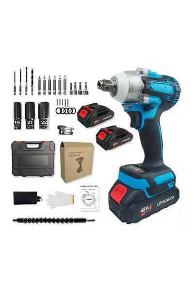 OEM Cheie electrică cu impact 21V, baterie Li-Ion, 350 Nm, cu LED și afișaj digital, cu trusă de scule