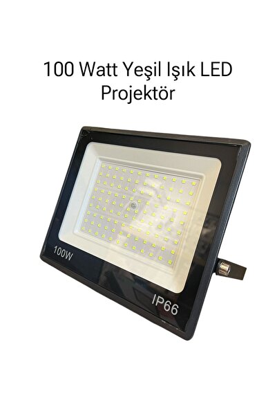 bycelighting 100 Watt SMD LED Projektör Yeşil Işık Ağaç, Bahçe, Çim Aydınlatması