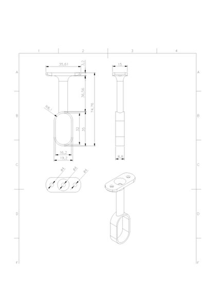 Osena 2 ADET EKO AÇIK OVAL BORU BABASI, ASKI BORUSU BAĞLANTI FLANŞI (8-74132-2)