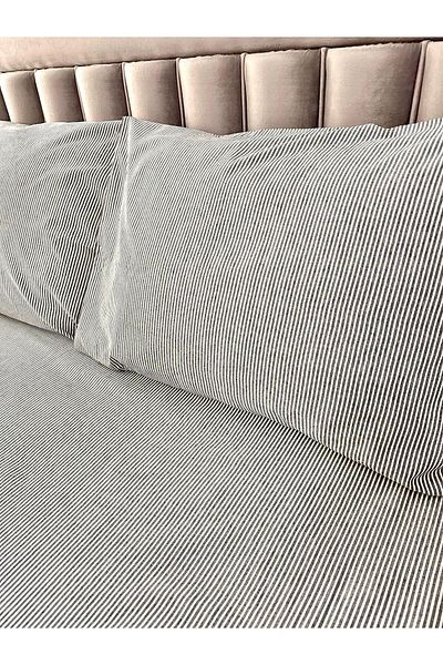 Arma Concept Single Striped Pattern Ranforce Fabric Fitted Elastic Sheet & 1 Pillow Case