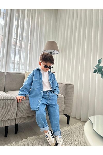 ASL GOLF CLUB Boy's Jeans Set of 2 |   Bottom Top Denim Combination 2-13 Years |   Summer Winter Casual Sportswear