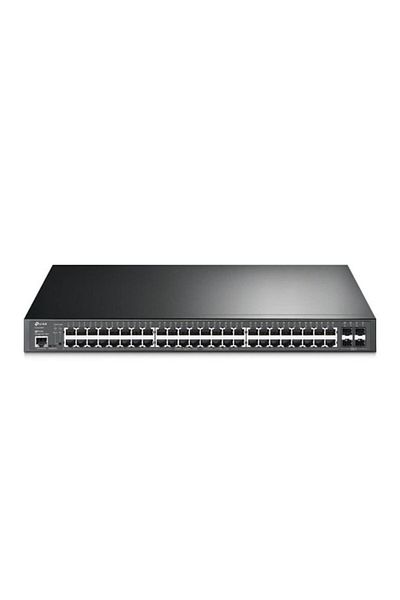 TP-LINK Switch 48 porturi PoE RJ45 Gigabit, 4 x SFP+ 10G, Buget PoE 500W, L2 Management, 1U - Omada