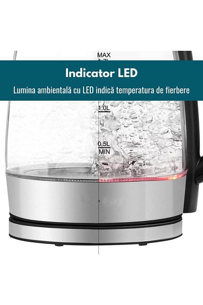 Zetta Innovation Kettle Mug 1.7 Liters, 2200W, LED Indicator