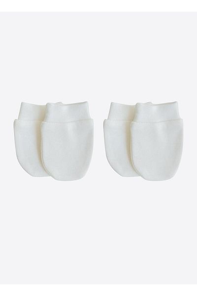 kitikate Organic New Basic 2-Piece Gloves Ecru