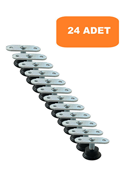 HOMDEP Masa Sandalye Dolap Sehpa Ayarlanabilir Yükseltme Ayağı M8 Siyah Rotil...