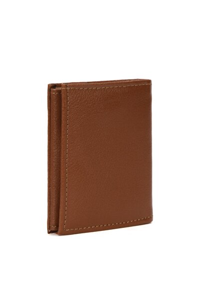 Newish Polo Men's Tan Coin Holder Card Holder and Wallet