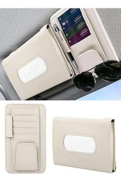 ZeeSquare Car Tissue Holder Organizer with Accessories