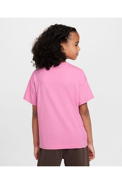 Nike 100% Cotton Futura Logo Graphic Short Sleeves T-Shirt - Magic Flamingo