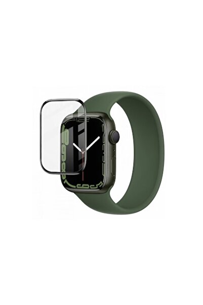 Dalip Baby Protective Film Compatible with Apple Watch Series 7 / 8 45mm, Flexible Glass, Black-Transparent