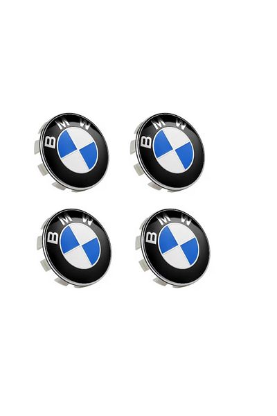 OEM Set 4 Capace Roti 68mm Compatibile/Inlocuitor Jante BMW, Pentru Jante Aliaj, Usor de Instalal, Alb/A