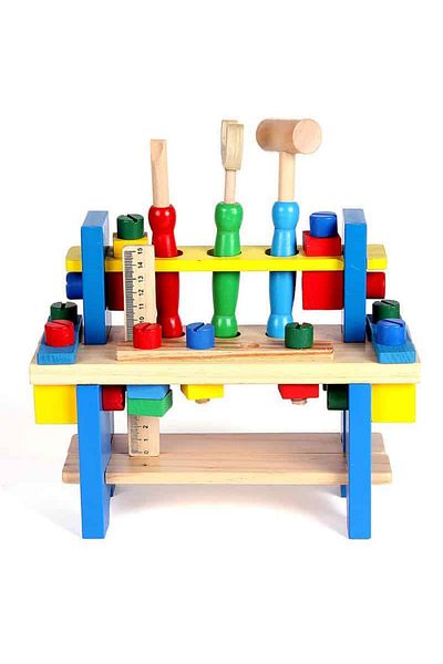 sallma Banc de Lucru cu Unelte, din Lemn, Montessori