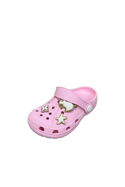 Apella Girl's Stoned Closed-Front Slippers