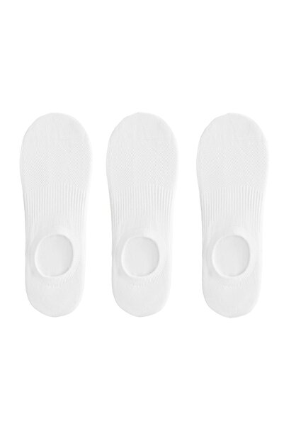 Oysho 3 çift pamuk karışımlı high cut görünmez spor çorabı