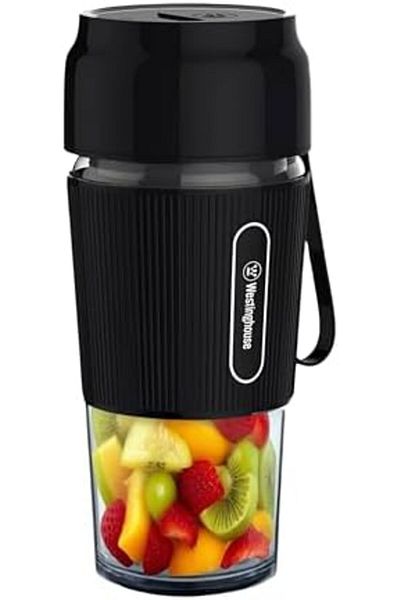 White Westinghouse Westinghouse USA Rechargeable Portable Blender – 40W Cordless Smoothie Maker with 300ml BPA-Free B