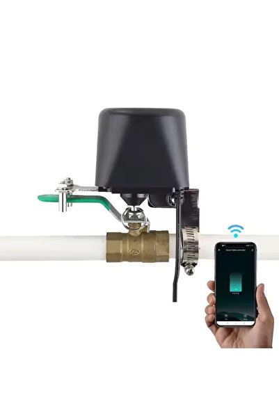 OEM Electrovalva inteligenta, Wi-Fi, App Tuya/Smart Life, Compatibil Alexa/Google Assistant, Negru