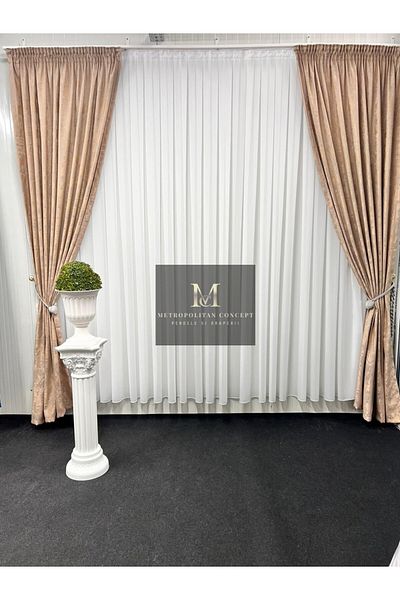 Metropolitan Concept Set 2 draperii Venti, lucrate pe rejansa lata de 10 cm