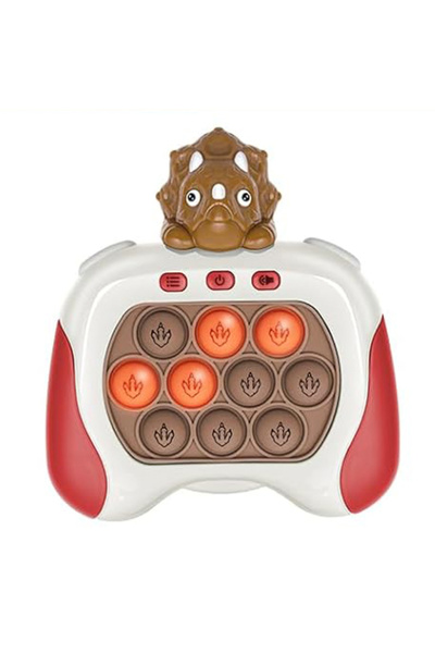 sallma Joc interactiv Pop-It Consola, antistres, cu sunete si lumini, forma Dinozaur