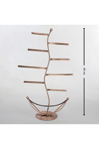 MeGass Dekor Imported Metal Black Color 46X28 cm Earring Stand