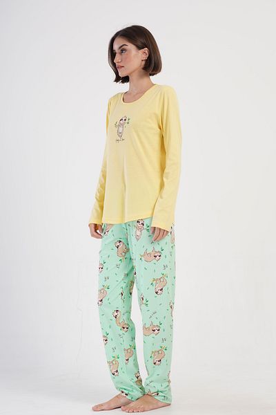 Vienetta Secret Pijama bumbac Vienetta, FunnyDay, galben, XL