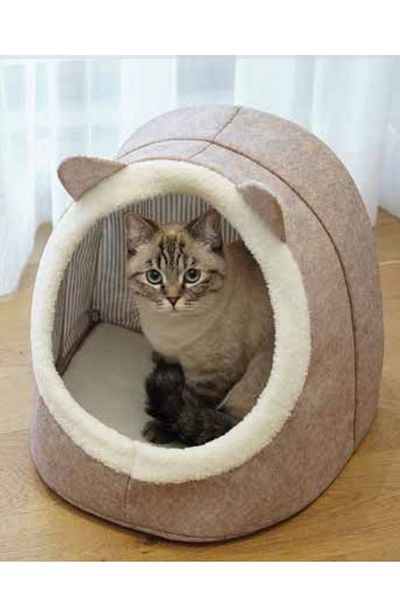 Helen's Home Felt Cat and Dog House Bed