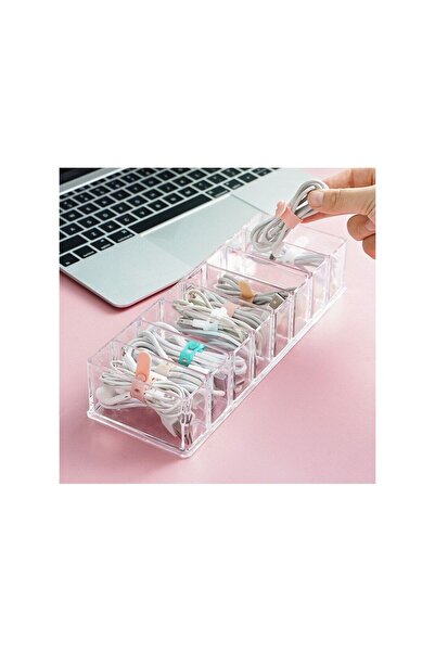 ElastiX Cutie organizatoare pentru cabluri cu 8 compartimente -