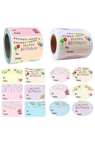 Lumely ملصقات أسماء، مجلدين، 5.5 × 5.3 سم، 300 ملصق لكل لفة، للمدرسة والحفلات...