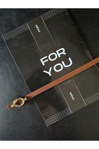 Fiori Thin Snake Buckle Basic Women's Pants Belt, Jacket Belt, Dress Belt