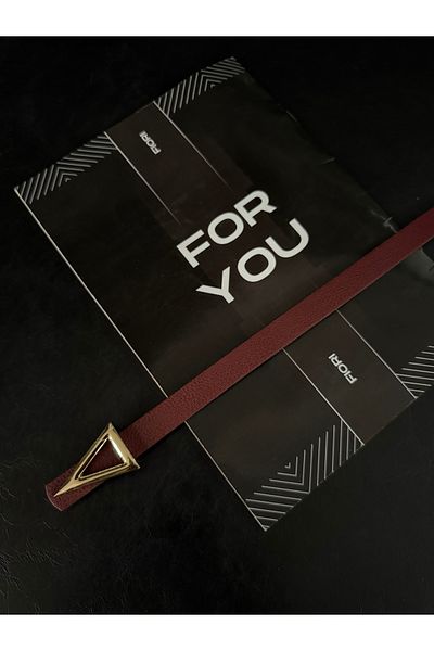 Fiori Γυναικεία ζώνη παντελονιού Basic με τριγωνική πόρπη, ζώνη παλτό, ζώνη φορέματος