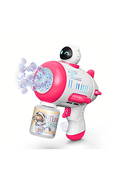 SARALMA Jucarie interactiva, Pistol cu bule de sapun, luminite si alimentare ...