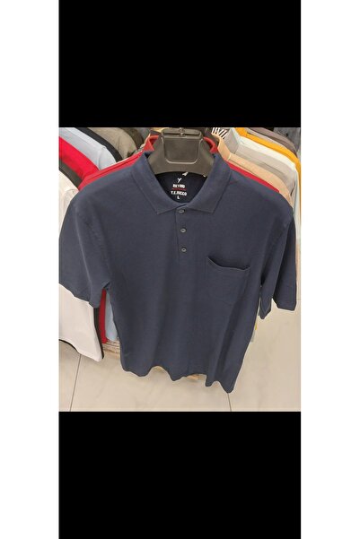 Cinar erkek giyim Baba tişörtü cepli kısa kol yazlık polo yaka penye