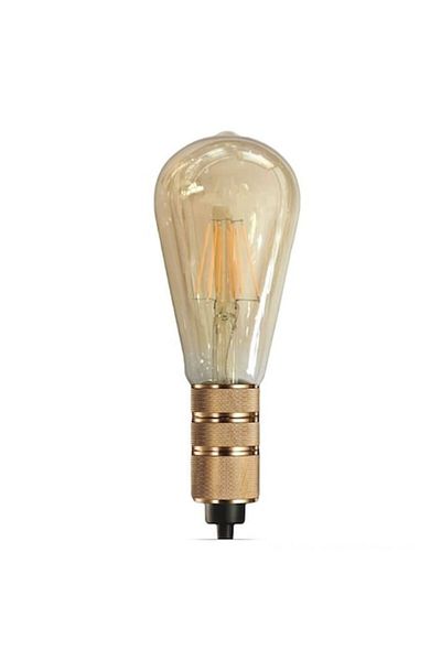 dalip Bec LED cu filament decorativ, soclu E27, 5W, 380lm, 2000K, 140x64mm, lumină caldă