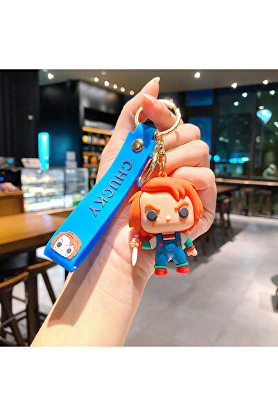 Choice سلسلة مفاتيح رعب بطول 6 سم، سلسلة مفاتيح على شكل قاتل أشباح، عروس طفلة...