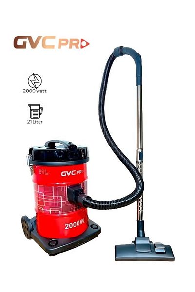GVC PRO Robust Canister Vacuum Cleaner 21L 2000W – Wet & Dry Cleaning with Dust Indicator
