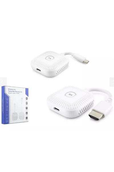 OEM Hadron HDX1385 50mt Type-C Tx - Hdmi Rx موسع لاسلكي 1080p (تلفزيون-تابلت-بروجيكتور)