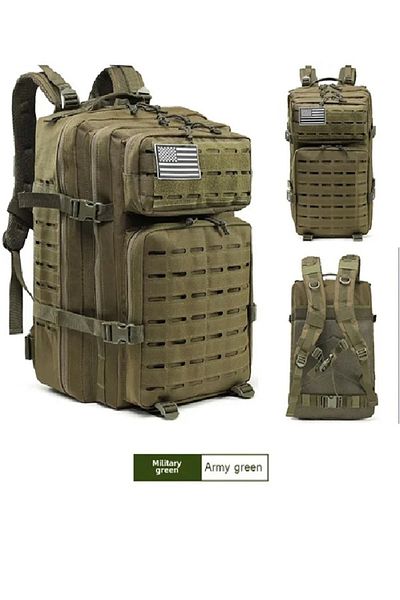 Lion camo Rucsac Laser Cut Tactical 40-45 L Backpack Gen 2 Camping Gear Durable Shoulder Bag
