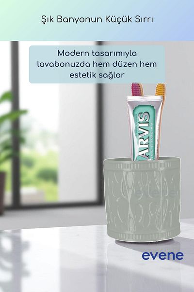Evene Θήκη οδοντόβουρτσας Βάση οδοντόβουρτσας Βάση οδοντόβουρτσας Ανοιχτό γκρι Χρώμα Μοντέλο 76