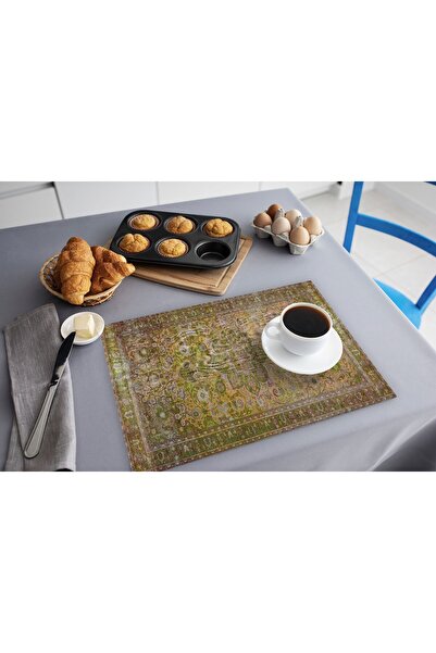 TURKISHRUG KINGDOM Renkli Şık Supla - 30x40 Polyester Yıkanabilir