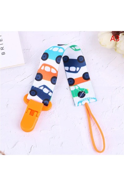 sallma Pacifier chain or toy with clips, car print