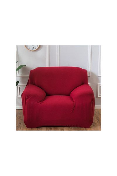 ElastiX shop Red-Burgundy Armchair Cover Microfiber New Model
