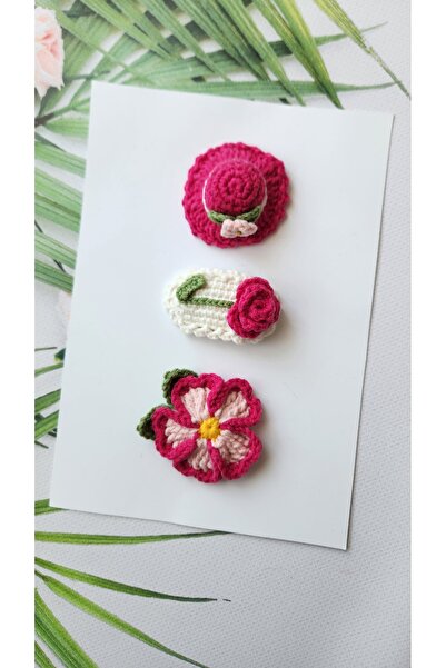Hand Mother's Since 2024 Baby Buckle Handmade Mixed 3-Piece Clip Hairless Bab...