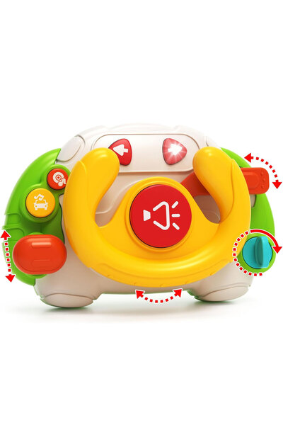 sallma Jucarie in forma de volan pentru bebelusi, Dezvoltare Senzoriala si Mo...