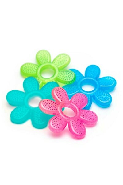 Babyono Jucarie dentitie, BabyOno, Cu gel, Fara BPA, Floare Albastru