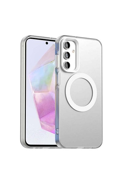 SKYDDAR INNOVATION Case for Samsung Galaxy A35 5G, CandyCase, Magsafe, sticker set, White