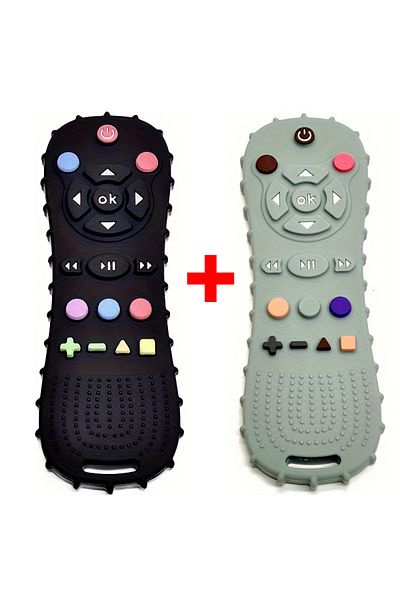 Choice 2pcs A 1pcs Baby Remote Control Teether Silicone Baby Anti-Eating Gloves Pacifier Bracelet Teething