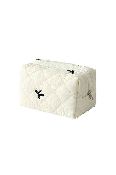Choice BDX-1137-1 1pc Bowknot pencil case, with zipper portable stationery ca...