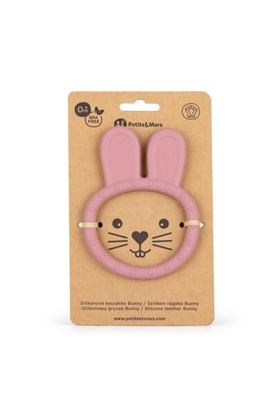 Petite&Mars Teething toy, Petite&Mars, Bunny, Soft, Soothing effect on gums, Silicone, BPA free